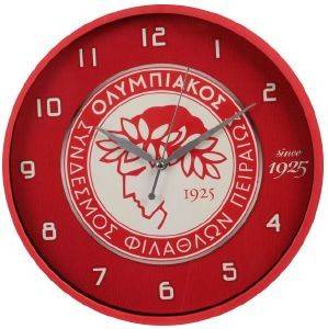 ΡΟΛΟΙ ΤΟΙΧΟΥ FANATICS ΟΛΥΜΠΙΑΚΟΣ 35CM ΡΟΛΟΙ ΤΟΙΧΟΥ FANATICS ΟΛΥΜΠΙΑΚΟΣ 35CM