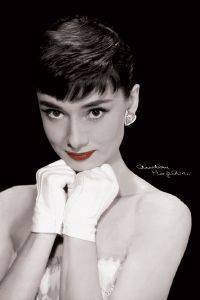 POSTER AUDREY HEPBURN RED  61 X 91.5 CM