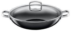 SILIT NATURE COLOR WOK PROFESSIONAL ΜΕ ΓΥΑΛΙΝΟ ΚΑΠΑΚΙ 36CM SILIT NATURE COLOR WOK PROFESSIONAL ΜΕ ΓΥΑΛΙΝΟ ΚΑΠΑΚΙ 36CM
