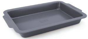 GREEN PAN ΦΟΡΜΑ ΚΕΙΚ GREENPAN BOSTON ΟΡΘΟΓΩΝΙΑ ΓΚΡΙ 33X23CM