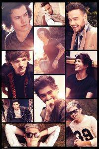 POSTER  ONE-DIRECTION-GRID 61 X 91.5 CM