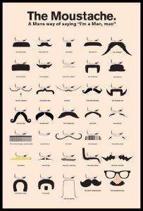 POSTER THE MOUSTACHE 61 X 91.5 CM POSTER THE MOUSTACHE 61 X 91.5 CM