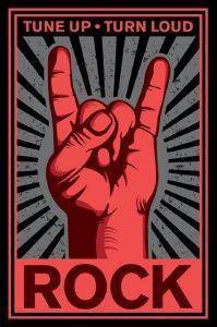 POSTER TUNE-UP-TURN-LOUD-ROCK 61 X 91.5 CM POSTER TUNE-UP-TURN-LOUD-ROCK 61 X 91.5 CM