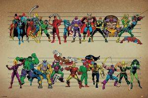 POSTER MARVEL COMICS 61 X 91.5 CM