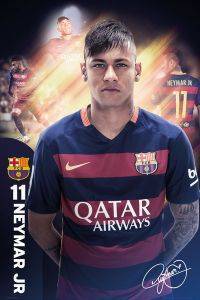POSTER BARCELONA NEYMAR 61 X 91.5 CM POSTER BARCELONA NEYMAR 61 X 91.5 CM