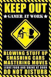 POSTER GAMER AT WORK 61 X 91.5 CM POSTER GAMER AT WORK 61 X 91.5 CM