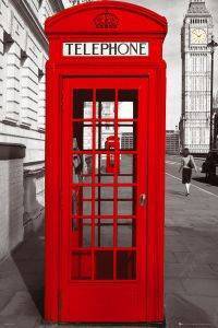 POSTER LONDON TELEPHONE 61 X 91.5 CM