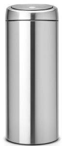 BRABANTIA ΚΑΔΟΣ ΑΠΟΡΡΙΜΜΑΤΩΝ BRABANTIA TOUCH BIN ΑΝΟΞΕΙΔΩΤΟ ΑΤΣΑΛΙ ΜΑΤ 72,5Χ29,5CM 30L