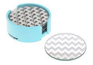ΣΟΥΒΕΡ SALT&PEPPER COASTERS ΓΥΑΛΙ ΜΠΛΕ 6TMX ΣΟΥΒΕΡ SALT&PEPPER COASTERS ΓΥΑΛΙ ΜΠΛΕ 6TMX