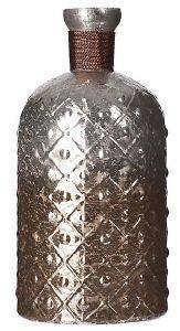 ΒΑΖΟ INART BOTTLE SHAPED ΓΥΑΛΙΝΟ ΚΑΦΕ 14Χ27CM ΒΑΖΟ INART BOTTLE SHAPED ΓΥΑΛΙΝΟ ΚΑΦΕ 14Χ27CM