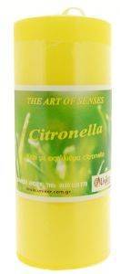 ΚΕΡΙ CITRONELLA UNIKER ΚΟΡΜΟΣ ΚΙΤΡΙΝΟ 7Χ12,5CM ΚΕΡΙ CITRONELLA UNIKER ΚΟΡΜΟΣ ΚΙΤΡΙΝΟ 7Χ12,5CM