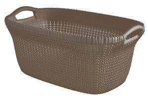 CURVER ΚΑΛΑΘΙ ΡΟΥΧΩΝ CURVER KNIT ΠΛΑΣΤΙΚΟ ΚΑΦΕ 40L 60X39X27CM