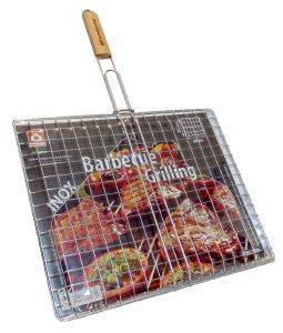ΣΧΑΡΑ BBQ HOME-CAMP ΑΝΟΞΕΙΔΩΤΗ ΟΡΘΟΓΩΝΙΑ 44X36CM