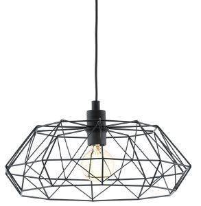 ΦΩΤΙΣΤΙΚΟ ΟΡΟΦΗΣ EGLO CARLTON 2 49487 TREND ΜΕΤΑΛΛΙΚΟ ΜΑΥΡΟ 110X45.5CM
