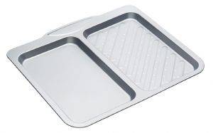 KITCHEN CRAFT ΤΑΨΙ KITCHEN CRAFT OVEN TRAY ΑΝΤΙΚΟΛΛΗΤΙΚΟ 2ΘΕΣΕΙΣ ΟΡΘΟΓΩΝΙΟ 40Χ35.5Χ2CM