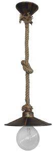   HERONIA LIGHTING NAPLES LP-150K-M ROPE 1L / /BRONZE 60X24CM