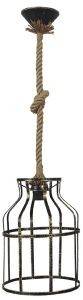   HERONIA LIGHTING CAGE-01 ROPE 1L / /BRONZE 84X24CM