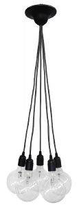 ΦΩΤΙΣΤΙΚΟ ΟΡΟΦΗΣ HERONIA LIGHTING KA-01TS 5L ΠΛΑΣΤΙΚΟ ΜΑΥΡΟ 77X25CM