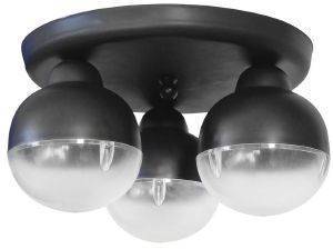 HERONIA LIGHTING ΦΩΤΙΣΤΙΚΟ ΟΡΟΦΗΣ HERONIA LIGHTING C-010CE 3/L ΠΛΑΣΤΙΚΟ ΜΑΥΡΟ 16X28CM