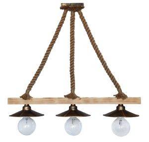   HERONIA LIGHTING UT-150 ROPE 3L RAGA // /BRONZE 75X88X25CM