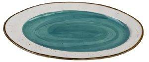 ΠΙΑΤΕΛΑ COUNTRY HOME FASHION ACCESSORIES ΠΟΡΣΕΛΑΝΙΝΗ ΟΒΑΛ ΕΚΡΟΥ/ΜΠΛΕ 32,5X20,5X2.3CM ΠΙΑΤΕΛΑ COUNTRY HOME FASHION ACCESSORIES ΠΟΡΣΕΛΑΝΙΝΗ ΟΒΑΛ ΕΚΡΟΥ/ΜΠΛΕ 32,5X20,5X2.3CM