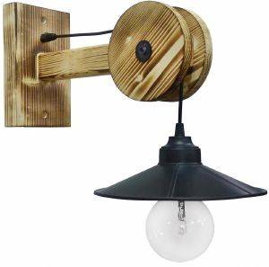 ΦΩΤΙΣΤΙΚΟ ΕΠΙΤΟΙΧΙΟ HERONIA LIGHTING R-300AP-LP-150 ΞΥΛΟ/ΠΛΑΣΤΙΚΟ ΜΑΥΡΟ/ΚΑΦΕ 32X46X24CM