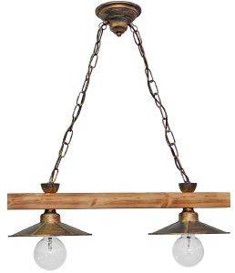   HERONIA LIGHTING R-150 RAGA 2L CHAIN / /BRONZE 67X65X24CM