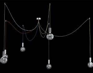 ΦΩΤΙΣΤΙΚΟ ΟΡΟΦΗΣ LUMA LIGHTING ΕΞΑΦΩΤΟ ΚΑΛΩΔΙΑ 130CM ΦΩΤΙΣΤΙΚΟ ΟΡΟΦΗΣ LUMA LIGHTING ΕΞΑΦΩΤΟ ΚΑΛΩΔΙΑ 130CM