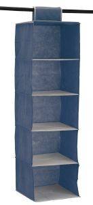 ΘΗΚΗ ESTIA ΥΦΑΣΜΑTINH 5 ΘΕΣΕΩΝ ΜΠΛΕ 18X30X105CM ΘΗΚΗ ESTIA ΥΦΑΣΜΑTINH 5 ΘΕΣΕΩΝ ΜΠΛΕ 18X30X105CM