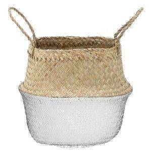 ΚΑΛΑΘΙ INART ΨΑΘΙΝΟ NATURAL/ΛΕΥΚΟ 29Χ28/38CM ΚΑΛΑΘΙ INART ΨΑΘΙΝΟ NATURAL/ΛΕΥΚΟ 29Χ28/38CM