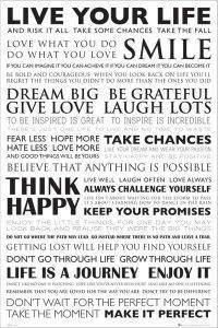 POSTER LIVE YOUR LIFE 61 X 91.5 CM POSTER LIVE YOUR LIFE 61 X 91.5 CM
