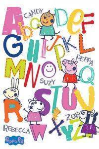 POSTER PEPPA PIG ALPHABET 61 X 91.5 CM POSTER PEPPA PIG ALPHABET 61 X 91.5 CM