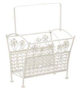 ΟΜΠΡΕΛΟΘΗΚΗ INART ΛΟΥΛΟΥΔΙΑ ΜΕΤΑΛΛΟ ΛΕΥΚΟ 32X23X45CM ΟΜΠΡΕΛΟΘΗΚΗ INART ΛΟΥΛΟΥΔΙΑ ΜΕΤΑΛΛΟ ΛΕΥΚΟ 32X23X45CM