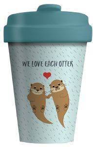 ΠΟΤΗΡΙ BAMBOOCUP OTTERS ΜΠΛΕ 403ML ΠΟΤΗΡΙ BAMBOOCUP OTTERS ΜΠΛΕ 403ML