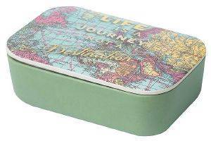 KOYTI ������� BAMBOO LUNCHBOX CLASSIC-MAP �������   8,7X12,7X6,5 CM