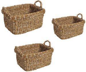 ΚΑΛΑΘΙA ESPIEL ΟΡΘΟΓΩΝΙΑ SEAGRASS 3ΤΜΧ ΚΑΦΕ 50Χ42Χ34CM ΚΑΛΑΘΙA ESPIEL ΟΡΘΟΓΩΝΙΑ SEAGRASS 3ΤΜΧ ΚΑΦΕ 50Χ42Χ34CM