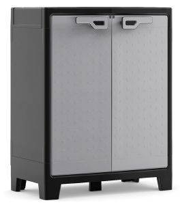 ΝΤΟΥΛΑΠΑ KETER KIS TITAN LOW CABINET ΓΚΡΙ ΜΑΥΡΟ 80X44X100H ΝΤΟΥΛΑΠΑ KETER KIS TITAN LOW CABINET ΓΚΡΙ ΜΑΥΡΟ 80X44X100H