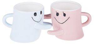 ΚΟΥΠΕΣ ETOILE HUG ME MUG ΚΕΡΑΜΙΚΟ ΡΟΖ ΜΠΛΕ 2ΤΜΧ 250ML ΚΟΥΠΕΣ ETOILE HUG ME MUG ΚΕΡΑΜΙΚΟ ΡΟΖ ΜΠΛΕ 2ΤΜΧ 250ML