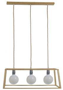 ��������� ������ GALLIS LIGHTING WOOD TETRAGON ���  3XE27 ���� 35X85X70CM