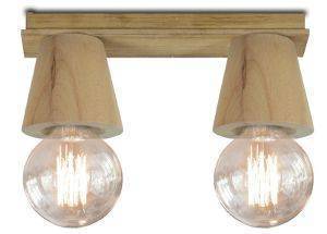 ΕΠΙΤΟΙΧΙΟ GALLIS LIGHTING WOOD BAR NINE ΙΙ 2ΧΕ27 ΞΥΛΟ ΝΙΝΕ BAR 30X7CM