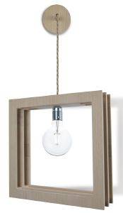   GALLIS LIGHTING WOOD POROS PLUS 27 60W     8,5X3232CM