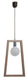   GALLIS LIGHTING WOOD KORNIZA BIG 27 60W H45X22X28CM