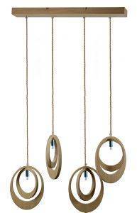 ��������� ������ GALLIS LIGHTING WOOD CRONOS 4�G9 ���������� �� ������ KAI ���� 80XH7CM