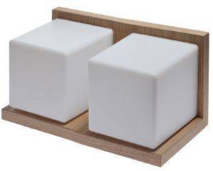 ������ GALLIS LIGHTING WOOD KYVOS II 2XE14 11W L35XH17XD17CM