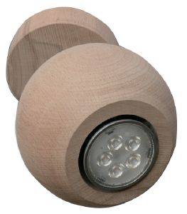 ΕΠΙΤΟΙΧΙΟ GALLIS LIGHTING WOOD BALL-11 SPOT ΜΕ ΚΛΕΙΔΙ 1 ΡΟΖΕΤΑ ΝΟ8 16CM