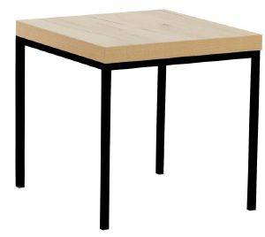 ΤΡΑΠΕΖΙ EMPORIO BROOKLYN SIDE TABLE NATURE ΜΑΥΡΟ 50X50XH50CM ΤΡΑΠΕΖΙ EMPORIO BROOKLYN SIDE TABLE NATURE ΜΑΥΡΟ 50X50XH50CM