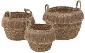 ������� INART JUTE BASKET ���� ���� (3���) 34X34X28CM