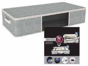 ΘΗΚΗ ΦΥΛΑΞΗΣ ESTIA JUMBO VACUUM LINEN 80X40X15CM ΘΗΚΗ ΦΥΛΑΞΗΣ ESTIA JUMBO VACUUM LINEN 80X40X15CM