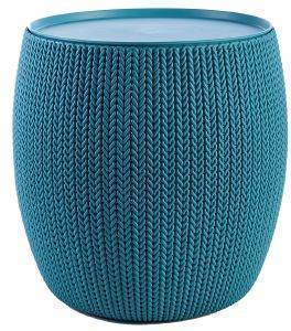 ΤΡΑΠΕΖΙ KETER KNIT ΠΛΑΣΤΙΚΟ ΜΠΛΕ 40,6X40,6X41,3CM ΤΡΑΠΕΖΙ KETER KNIT ΠΛΑΣΤΙΚΟ ΜΠΛΕ 40,6X40,6X41,3CM
