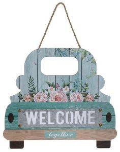 ΔΙΑΚΟΣΜHTIKO ΤΟΙΧΟΥ INART WELCOME ΞΥΛΟ ΜΠΛΕ 35X1X39,5CM ΔΙΑΚΟΣΜHTIKO ΤΟΙΧΟΥ INART WELCOME ΞΥΛΟ ΜΠΛΕ 35X1X39,5CM